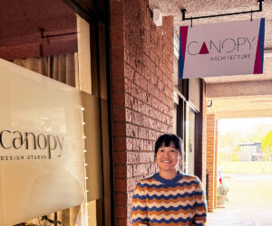 Carolinna outside the new Canopy Architecture studio in central Bright